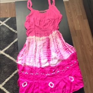 Raya sun - dress tie dye hot pink super cute.